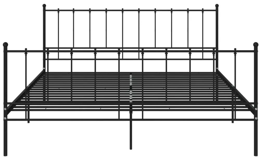 Giroletto nero in metallo 140x200 cm