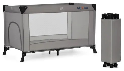 KINDERKRAFT - Culla da viaggio Baby Tiger VIKI grigio