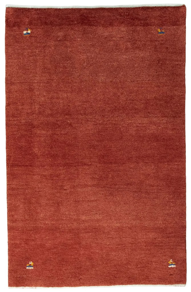 Gabbeh Tappeto 100 x 150 Rosso (Iran) Annodato A Mano