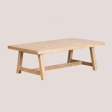 Tavolino da Giardino Rettangolare in Legno di Acacia (130x75 cm) - Sklum