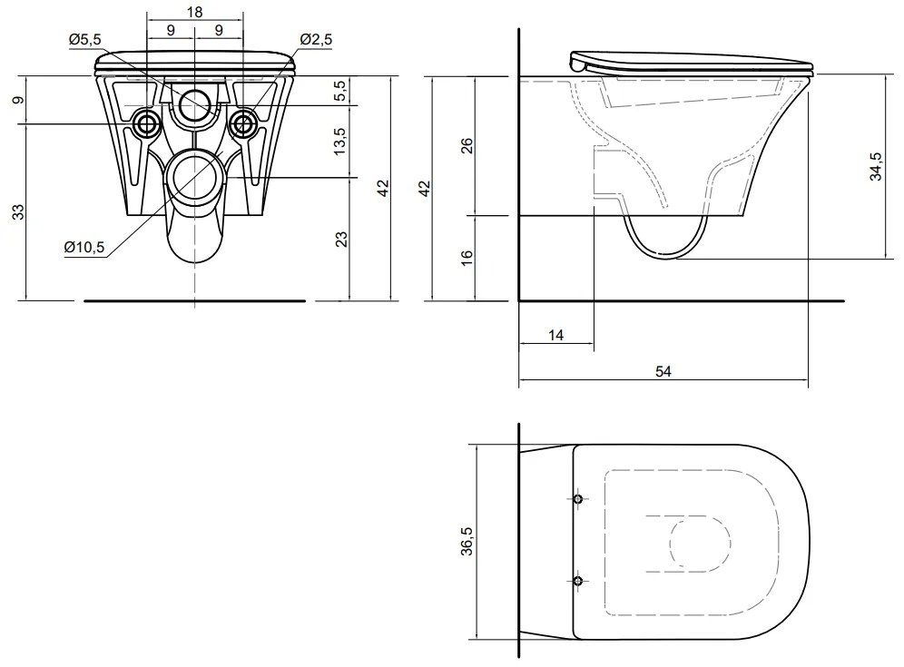 Antonio Lupi Design Cabo3 Vaso Sospeso in ceramica Con Sedile In Termoindurente Bianco Satinato