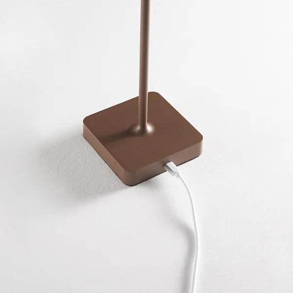 Lampada tavolo senza fili LED 3W ricaricabile USB touch TAP Bianco