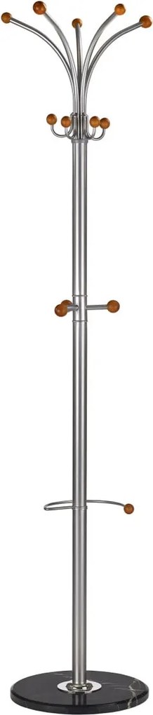 Appendiabiti W46 in argento - H180 cm