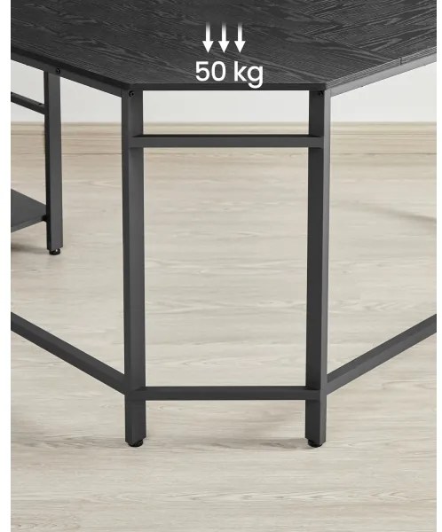 Scrivania angolare SOLEA nera