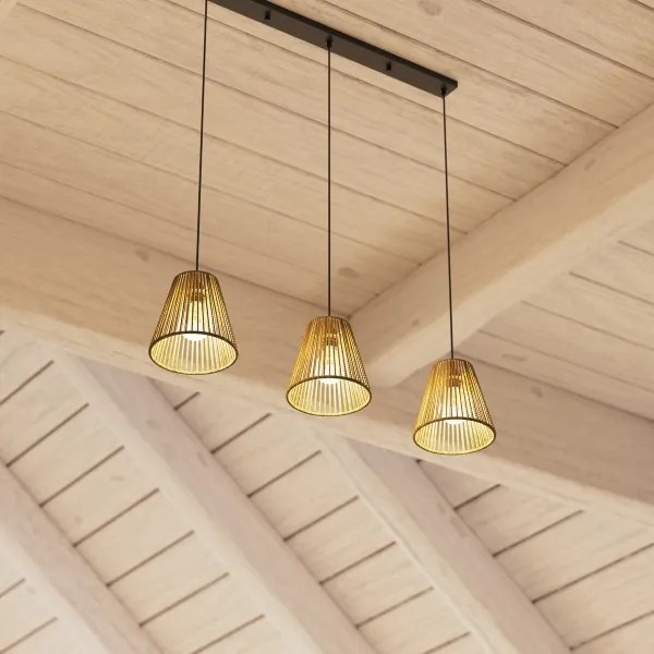 Atmosphera - Lampadario a sospensione con filo GIADA 3xE27/40W/230V