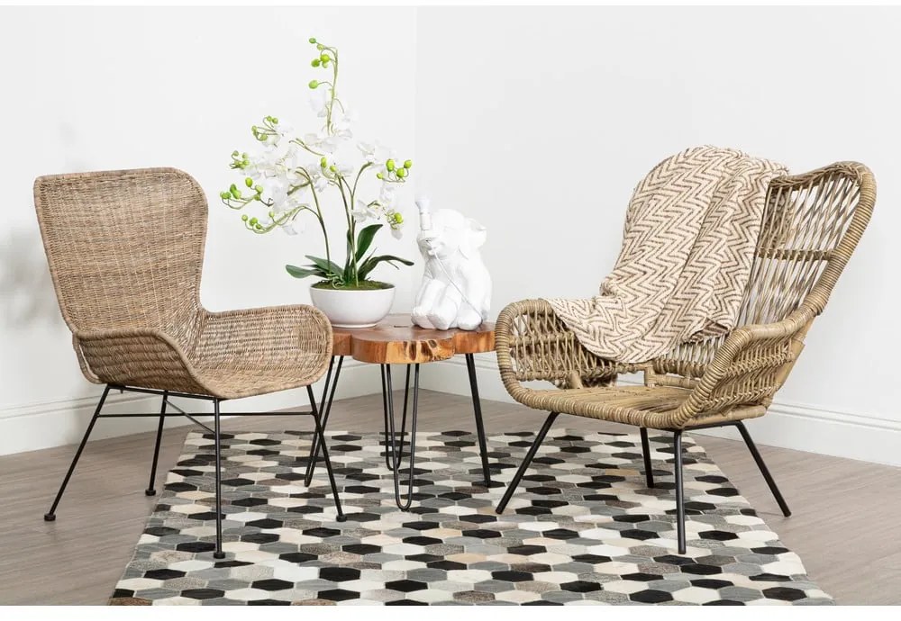 Tavolino con piano in acacia 50x50 cm Nandri - Premier Housewares