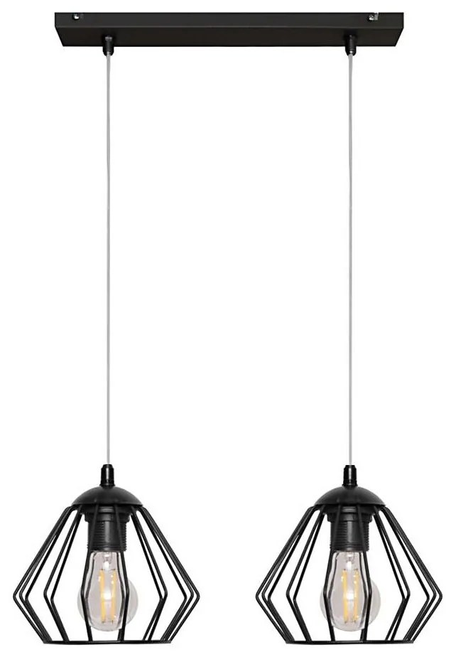 Lampadario a sospensione con filo AGAT 2xE27/15W/230V