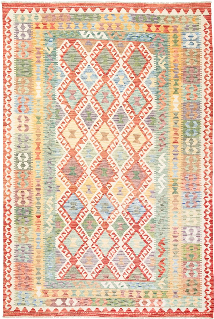Kilim Tappeto 300x200 (Pakistan) Tessuto A Mano