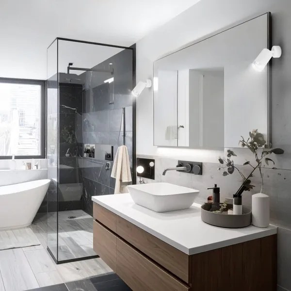 Brilagi - Luce Spot da bagno SELE 1xGU10/30W/230V IP44 bianco