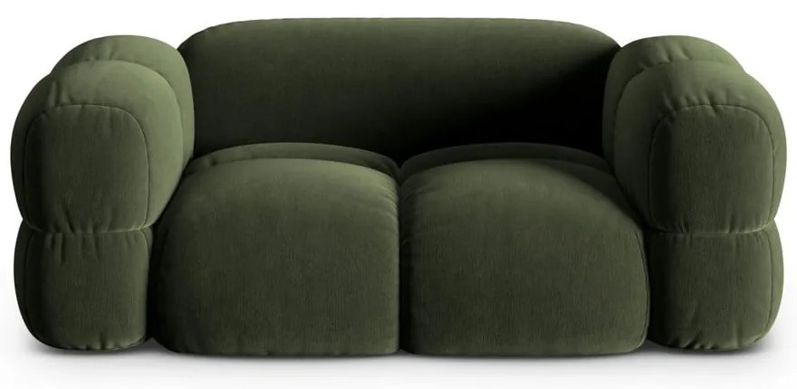 Divano verde con rivestimento in velluto 180 cm Loretto – Cosmopolitan Design