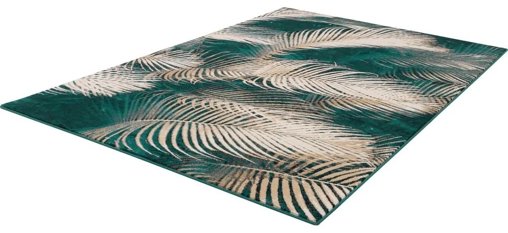 Tappeto in lana color petrolio 200x300 cm Areca - Agnella
