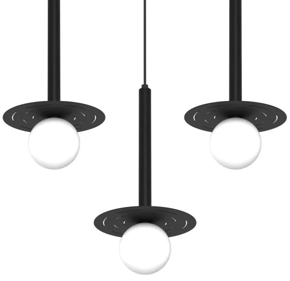 Lampadario a sospensione con filo FUTURA 3xG9/7W/230V nero
