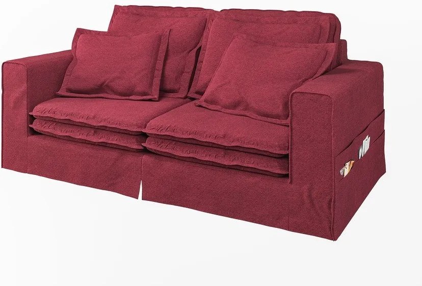 Divano rosso 196 cm Nora – Ropez