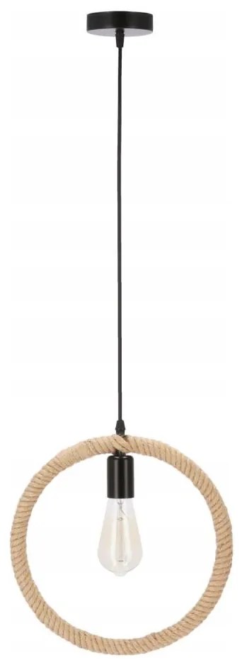 Lampadario a cavo KOLO 1xE27/40W/230V beige/nero