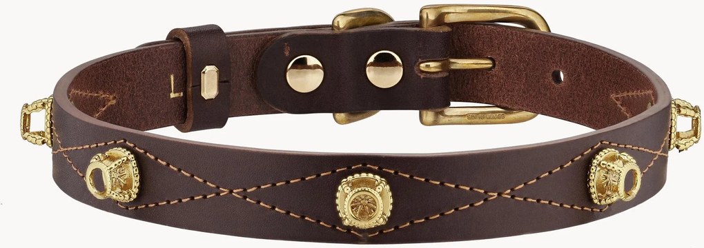 Collare per cani in pelle Unleash