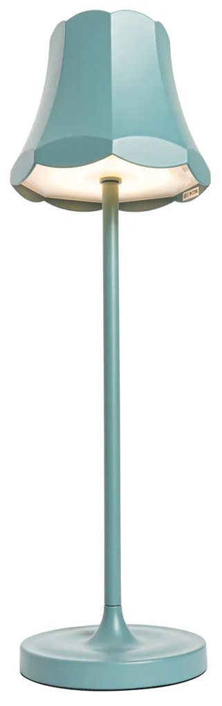 Set di 2 lampade da tavolo retrò blu minerale ricaricabili IP44 - Granny