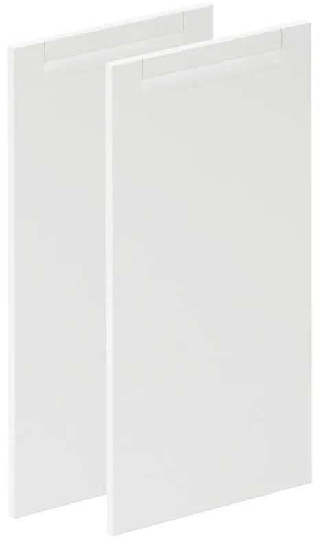 Anta per pensile basso, angolare interno DELINIA ID Evora L 36.7 x  H 76.5 cm bianco lucido