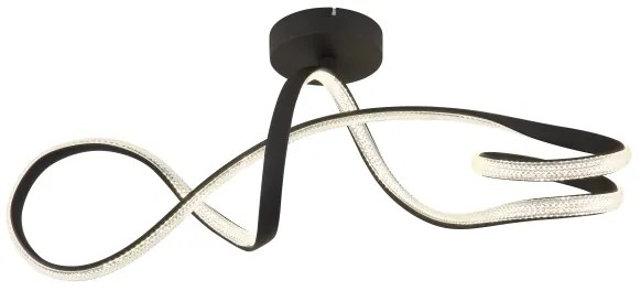 Globo 67341DS - Lampadario a plafone LED SWIRL LED/30W/230V nero