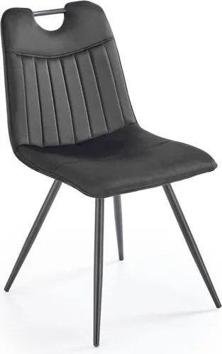 Sedia K521 velluto nero