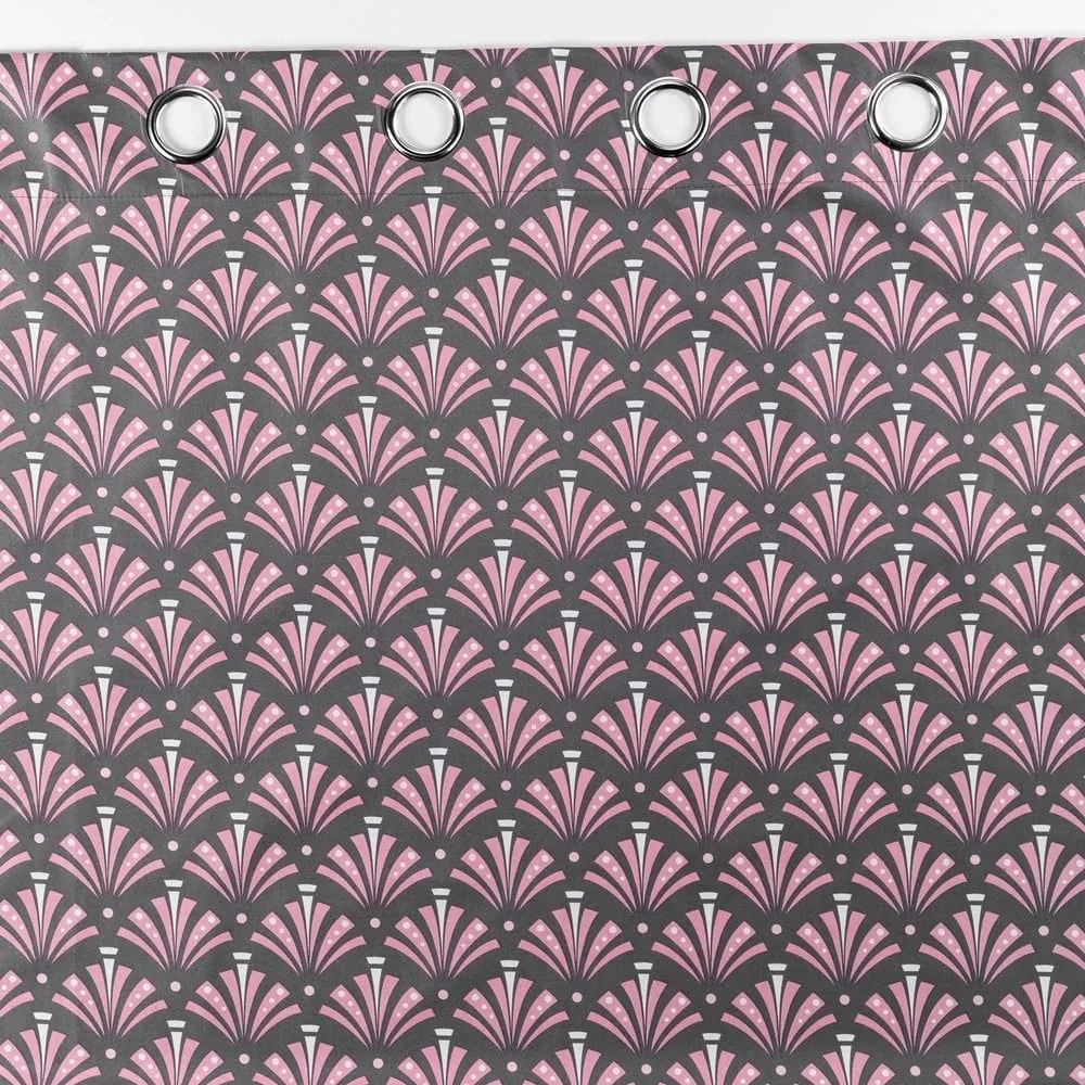 Tenda oscurante rosa-grigio in microfibra 135x260 cm Surya - douceur d'intérieur