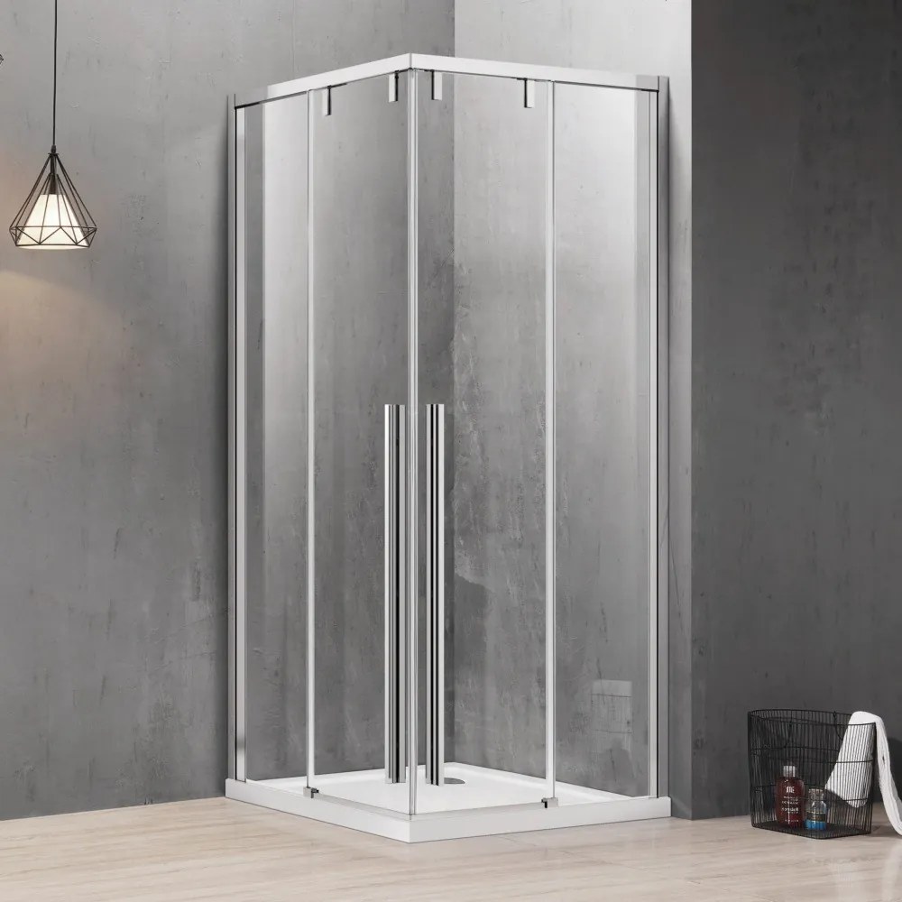 Box doccia 80x100 apertura doppio scorrevole vetro 8mm | KSA1000 - KAMALU