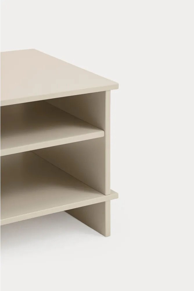 Comodino color crema con ripiani Inari – Teulat