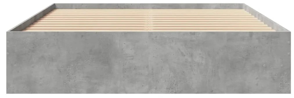 Giroletto grigio cemento 160x200 cm in legno multistrato