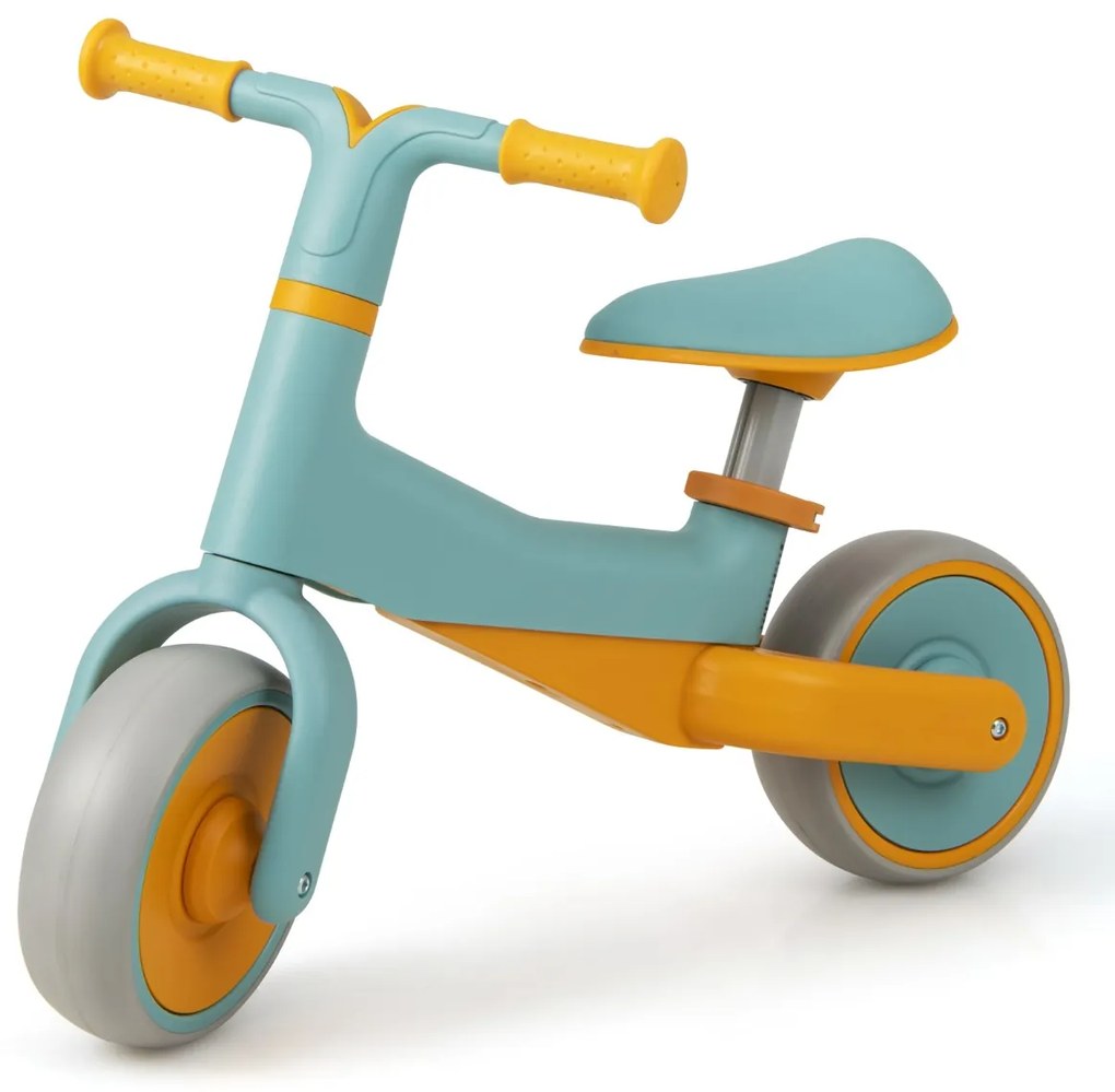 Costway Bici senza pedali per bambini da 18-48 mesi, Bicicletta con altezza del sedile regolabile ruote antiscivolo 2 Colori