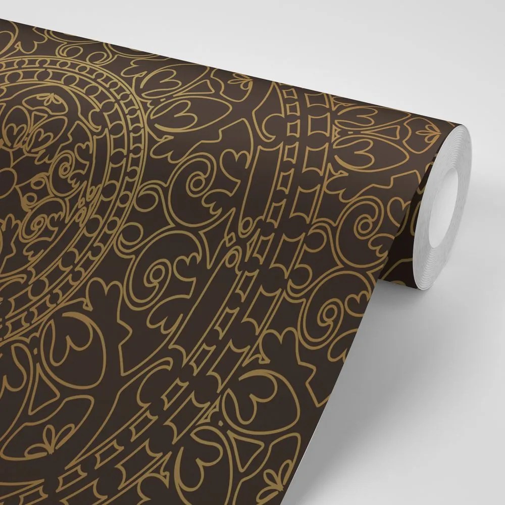 Carta da parati – Ornamento orientale dorato