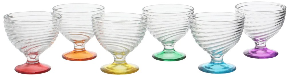 Set coppette in vetro, 6 pezzi