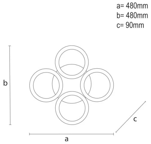 Lampadario a plafone LED dimmerabile LED/55W/230V 3000-6500K + +TC
