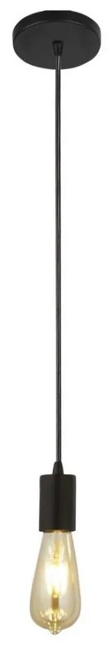 Searchlight 9661BK - Lampadario a sospensione con filo SQUIGGLE 1xE27/60W/230V