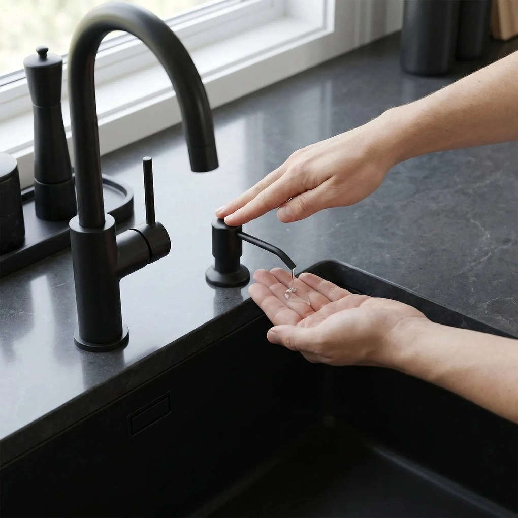 Dispenser lavello sapone  Rea erogatore LON Black