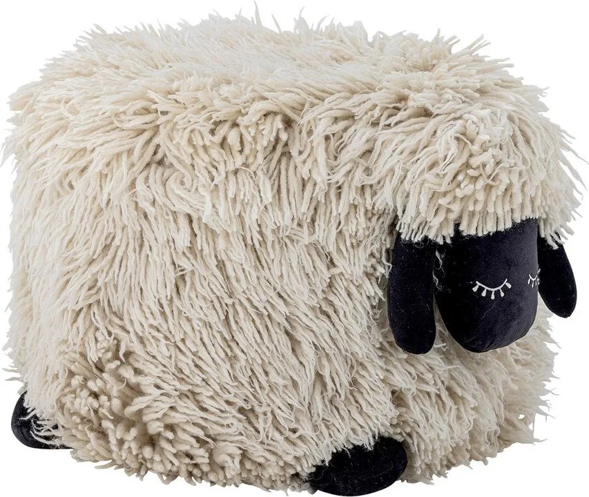Pouf a sacco per bambini color crema con rivestimento in lana Dolly – Bloomingville Mini