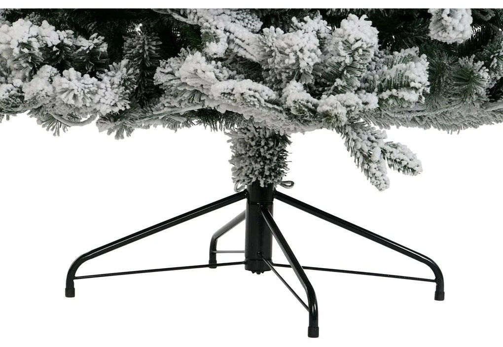 Albero di Natale DKD Home Decor Bianco Verde Polietilene Nevoso 140 x 140 x 210 cm