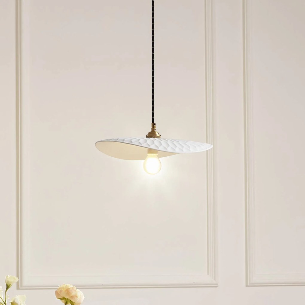 Lampada a sospensione Annira Lindby, dimmerabile, Bianco / Opale, Soggiorno / Sala da pranzo, Ceramica, Moderno, Lampada a sospensione