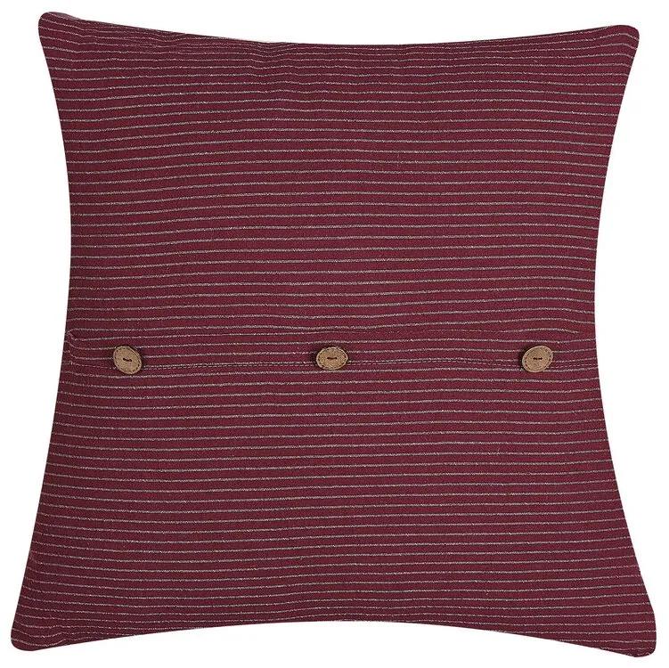 Cuscino rosso 45 x 45 cm CAMPANULA Beliani