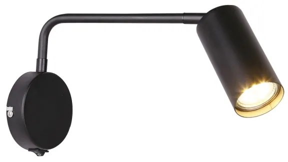 Lampada da muro  TINA 1xGU10/15W/230V nera