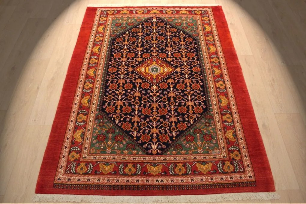 Hamedan Tappeto 200x150 (Iran) Annodato A Mano