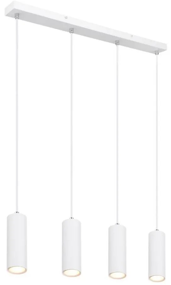 Globo 57911-4HW - Lampadario a sospensione con filo ROBBY 4xGU10/35W/230V bianco