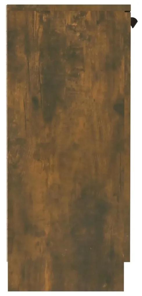Credenza rovere fumo 60x30x70 cm in legno multistrato