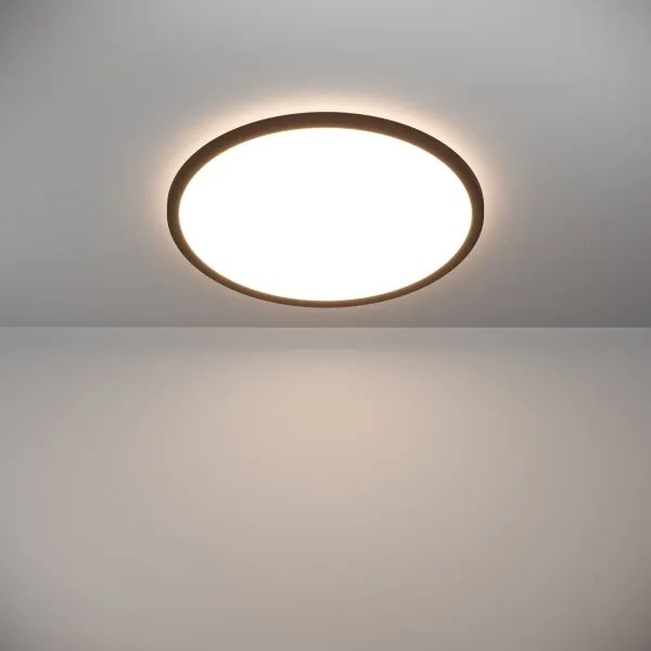 Eglo 901441 - Plafoniera LED da esterno ROVITO 16,8W/230V diametro 50cm IP44 nero