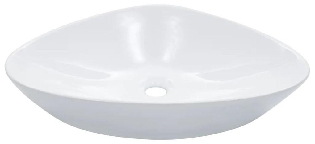 Lavandino 58,5x39x14 Cm İn Ceramica Bianco /