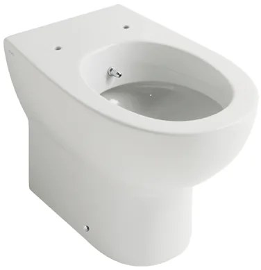 Globo 4all Vaso filo muro con funzione bidet installazione a pavimento in ceramica Bianco Lucido