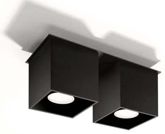 Sollux SL.0063 - Faretto QUAD 2 2xGU10/40W/230V nero