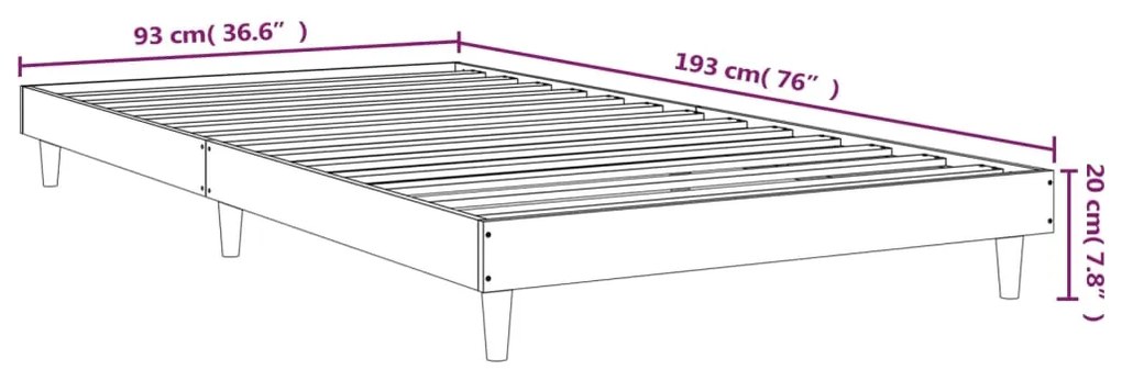 Giroletto Rovere Fumo 90x190 cm in Legno Multistrato