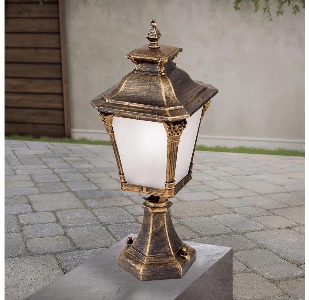 Orion - Lampada da esterno AIKO 1xE27/60W/230V 59 cm IP23 bronzo/patina