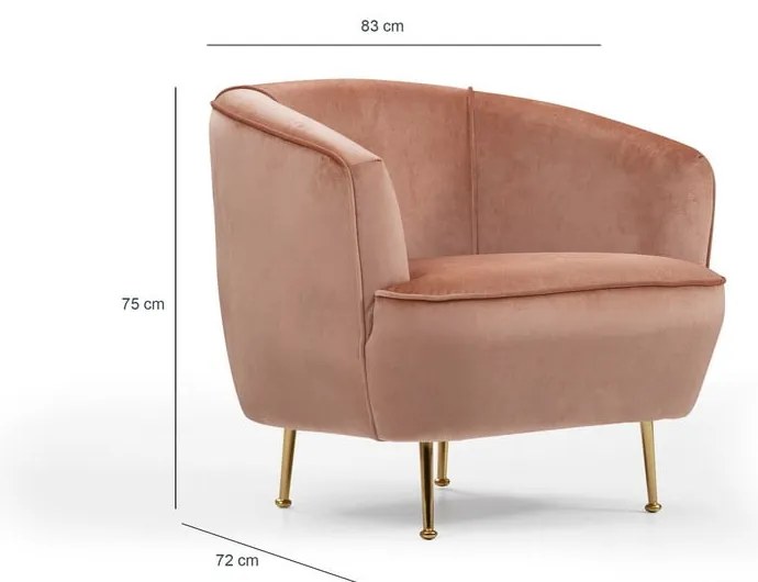 Poltrona rosa Piccoli - Artie