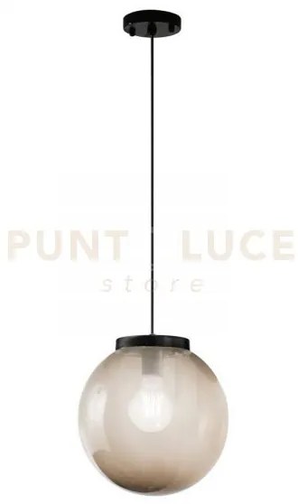 Sospensione polly in fibra di plastica e pmma grigio 1 luce attacco...