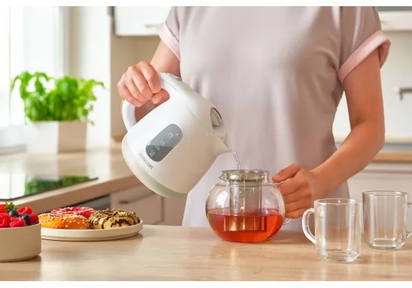 Sencor - Bollitore 1 l 1100W/230V bianco/beige